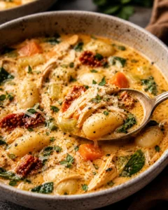 Generated image 2 for Creamy Gnocchi Chicken Soup.