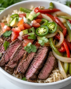 Generated image 1 for Easy Steak Fajita Bowl Recipe