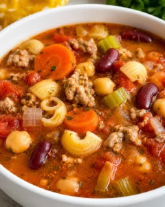 Generated image 1 for HIGH PROTEIN MINESTRONE SOUP