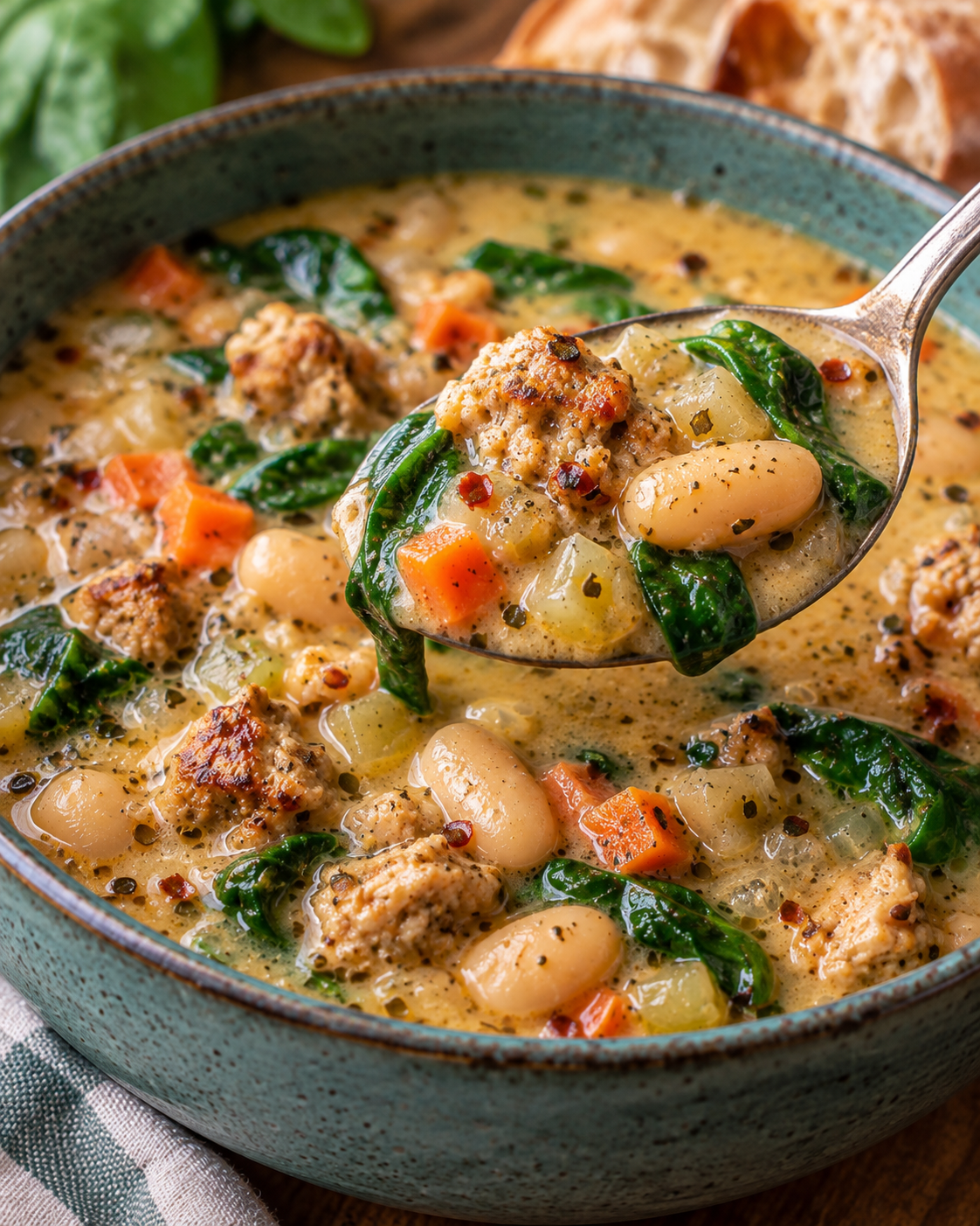 Creamy Tuscan White Bean Soup (High Protein) alternate