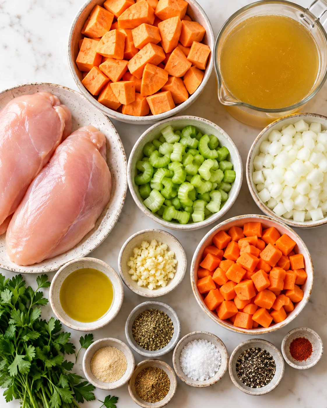 Sweet Potato Chicken Soup steps