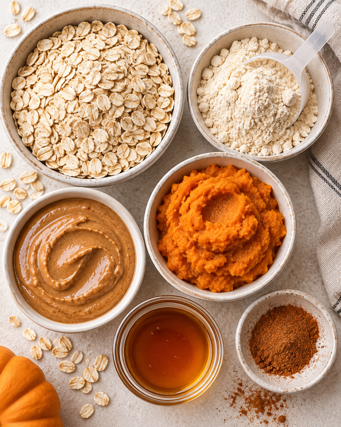 Pumpkin Protein Balls Recipe (No-Bake Energy Bites) ingredients