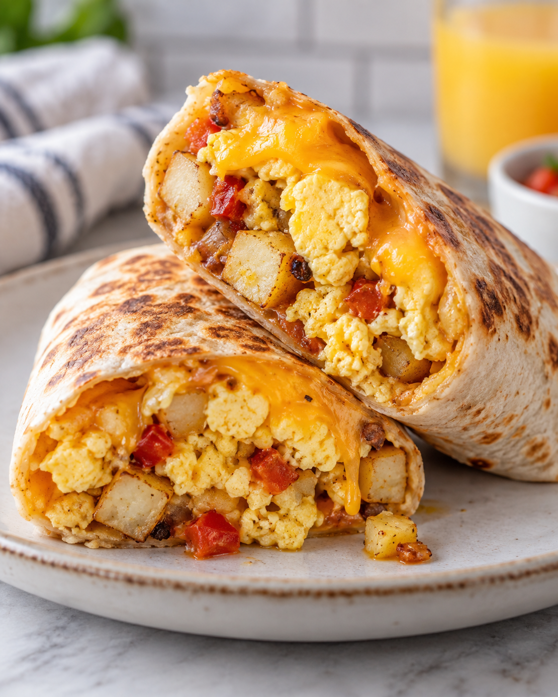 The BEST Freezer Breakfast Burrito Recipe (Delicious High Protein Breakfast Burritos) alternate