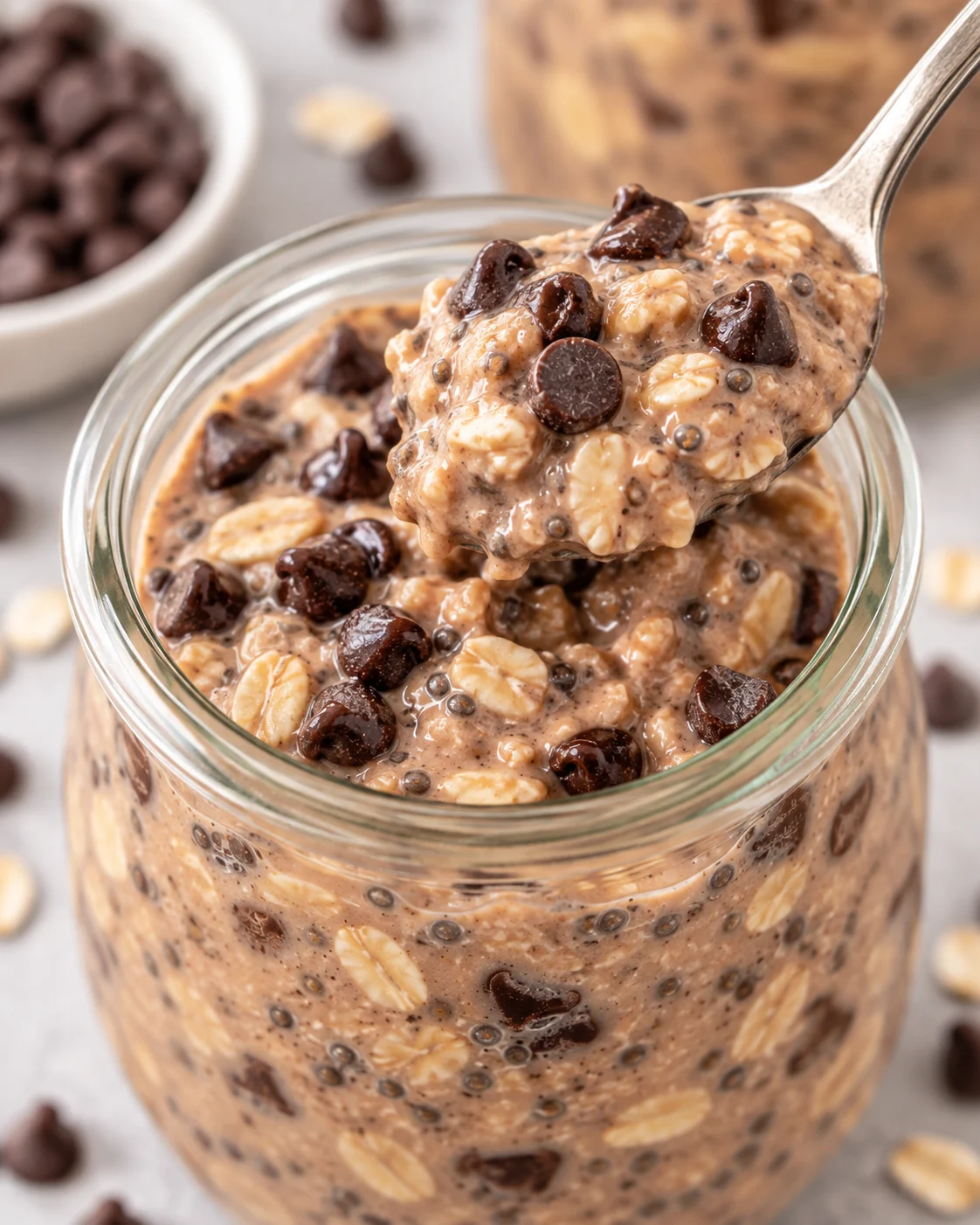 Chocolate Protein Overnight Oats alternate