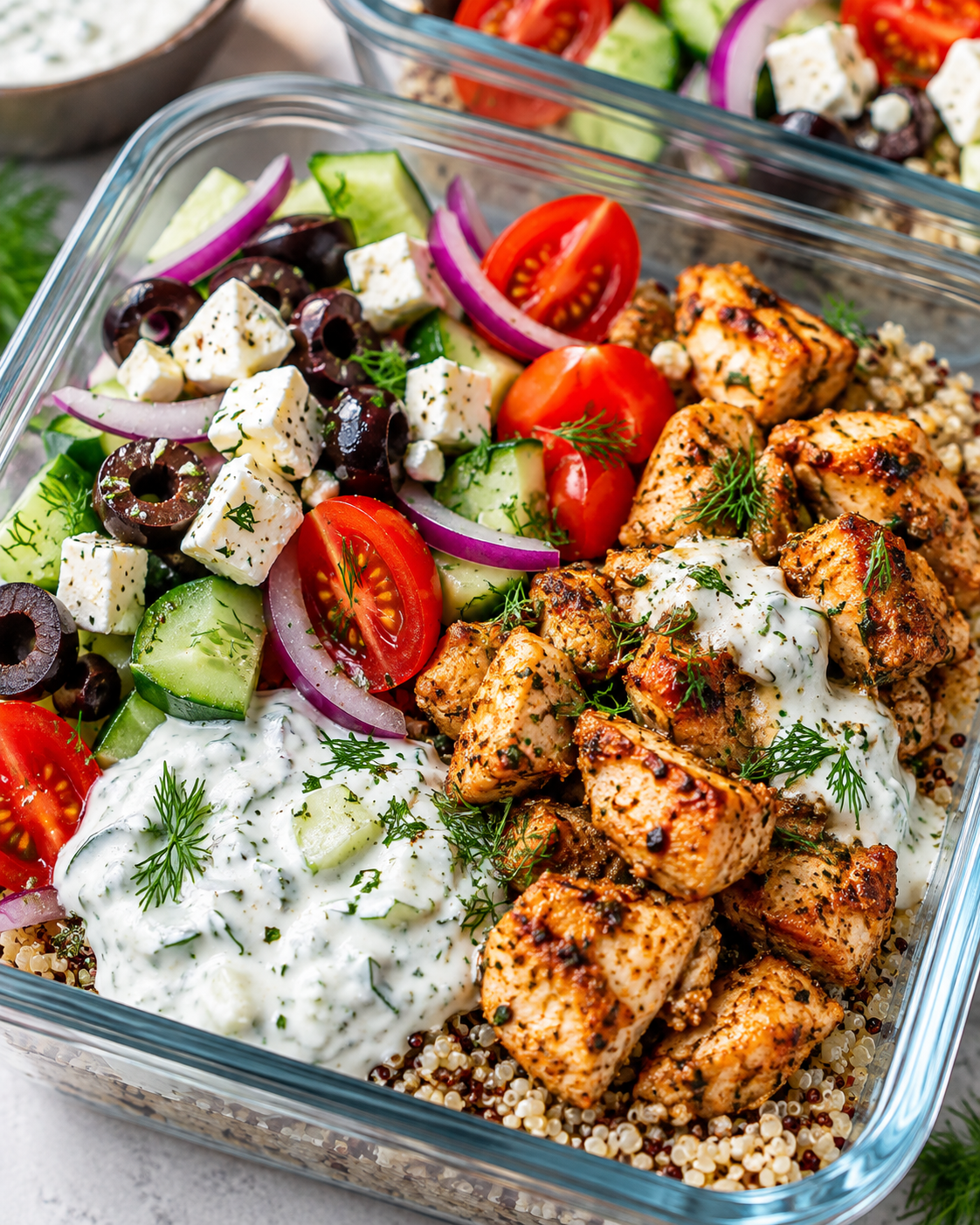 Greek Chicken Bowls alternate