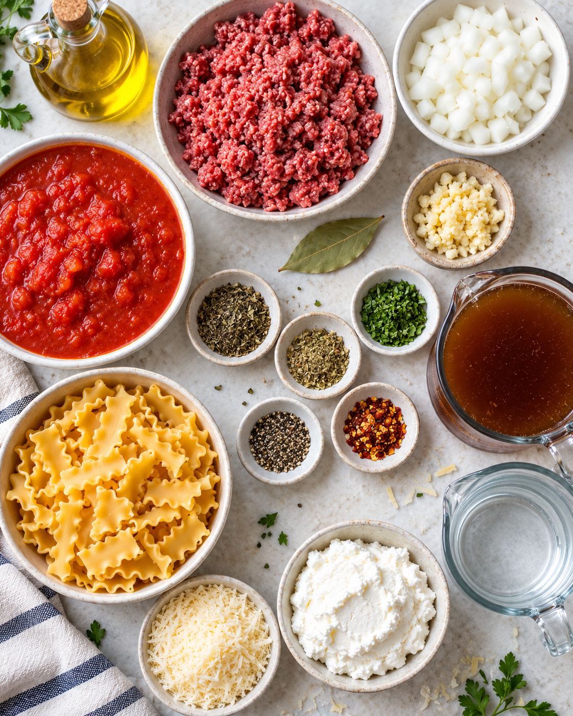 Best Lasagna Soup Recipe ingredients
