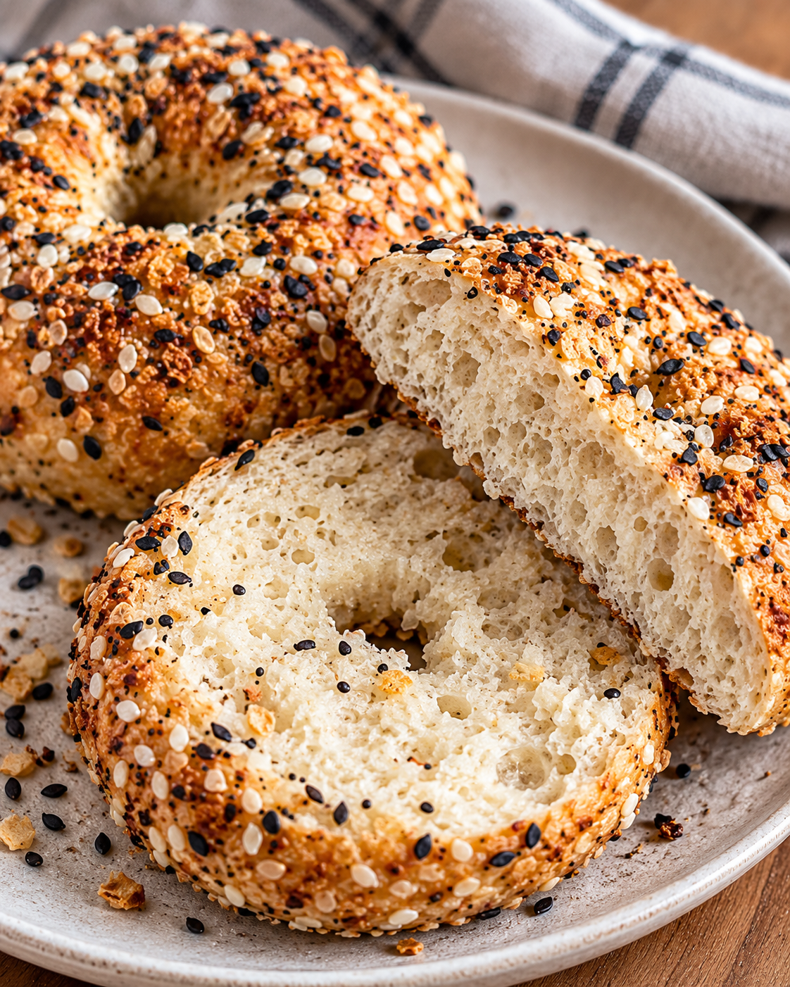 Protein Bagels with Cottage Cheese alternate
