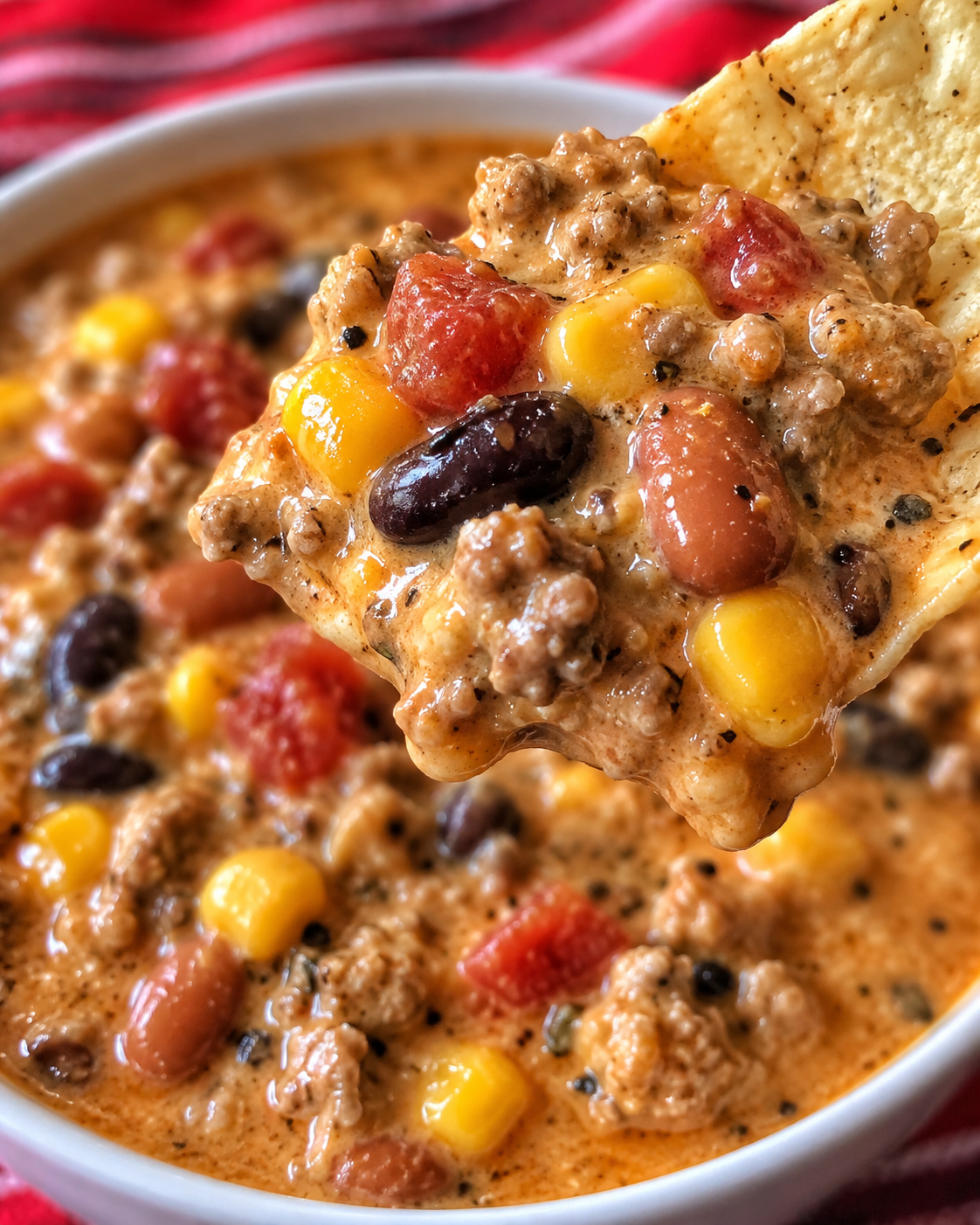 High Protein Creamy Taco Soup texture