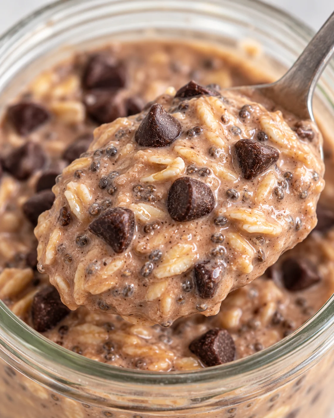 Chocolate Protein Overnight Oats texture