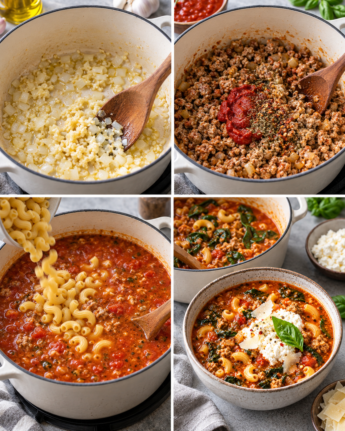 Easy High-Protein Lasagna Soup Recipe (with Gluten-free Option) steps