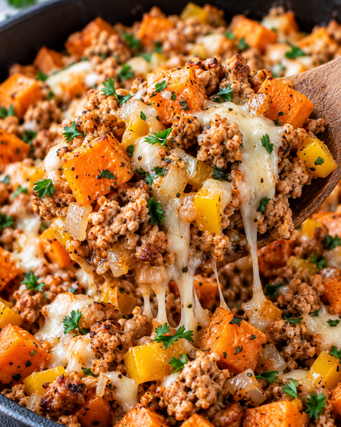 Ground Turkey Sweet Potato Skillet texture
