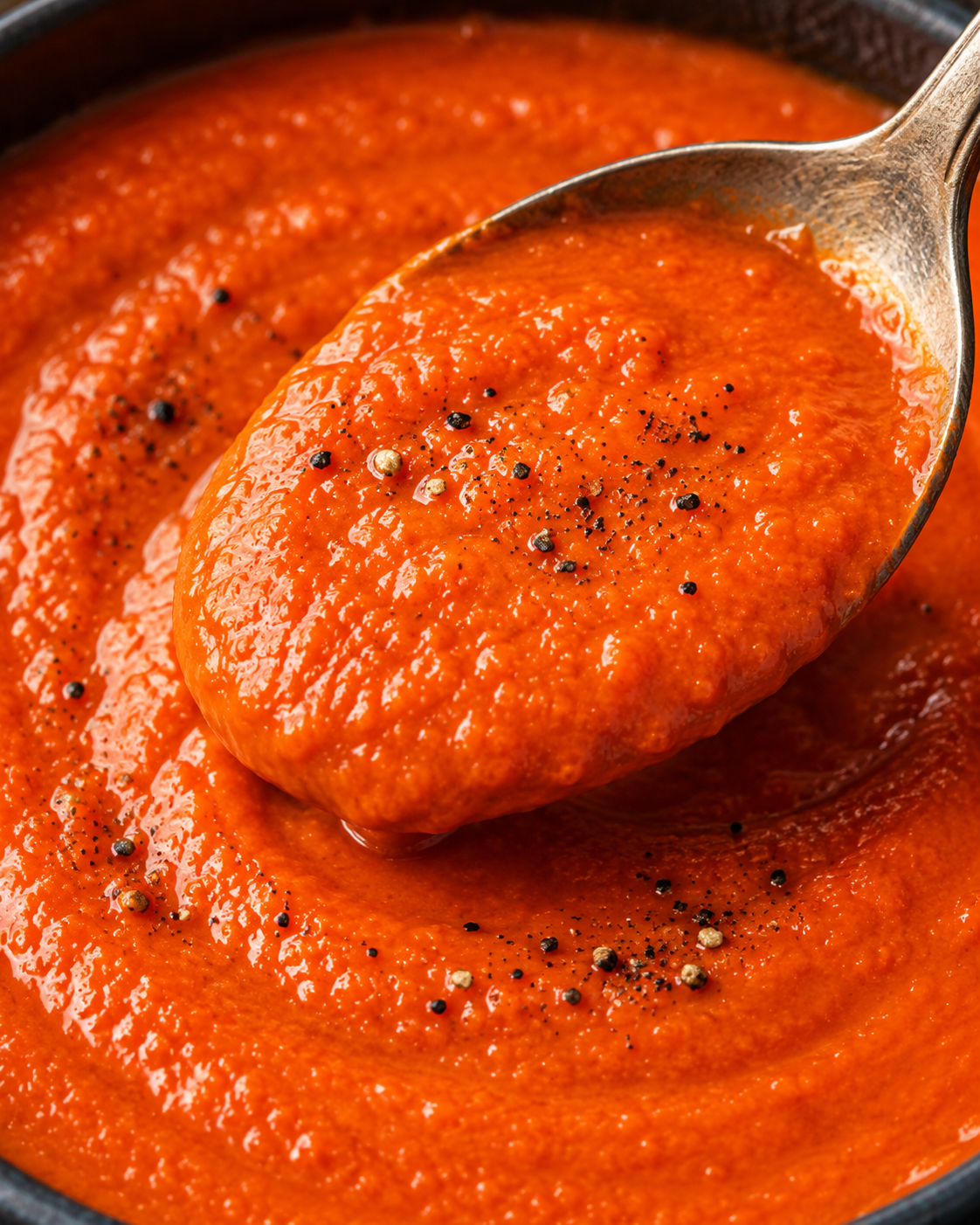 3-Ingredient Tomato Lentil Soup {vegan, high-protein, oil-free} texture