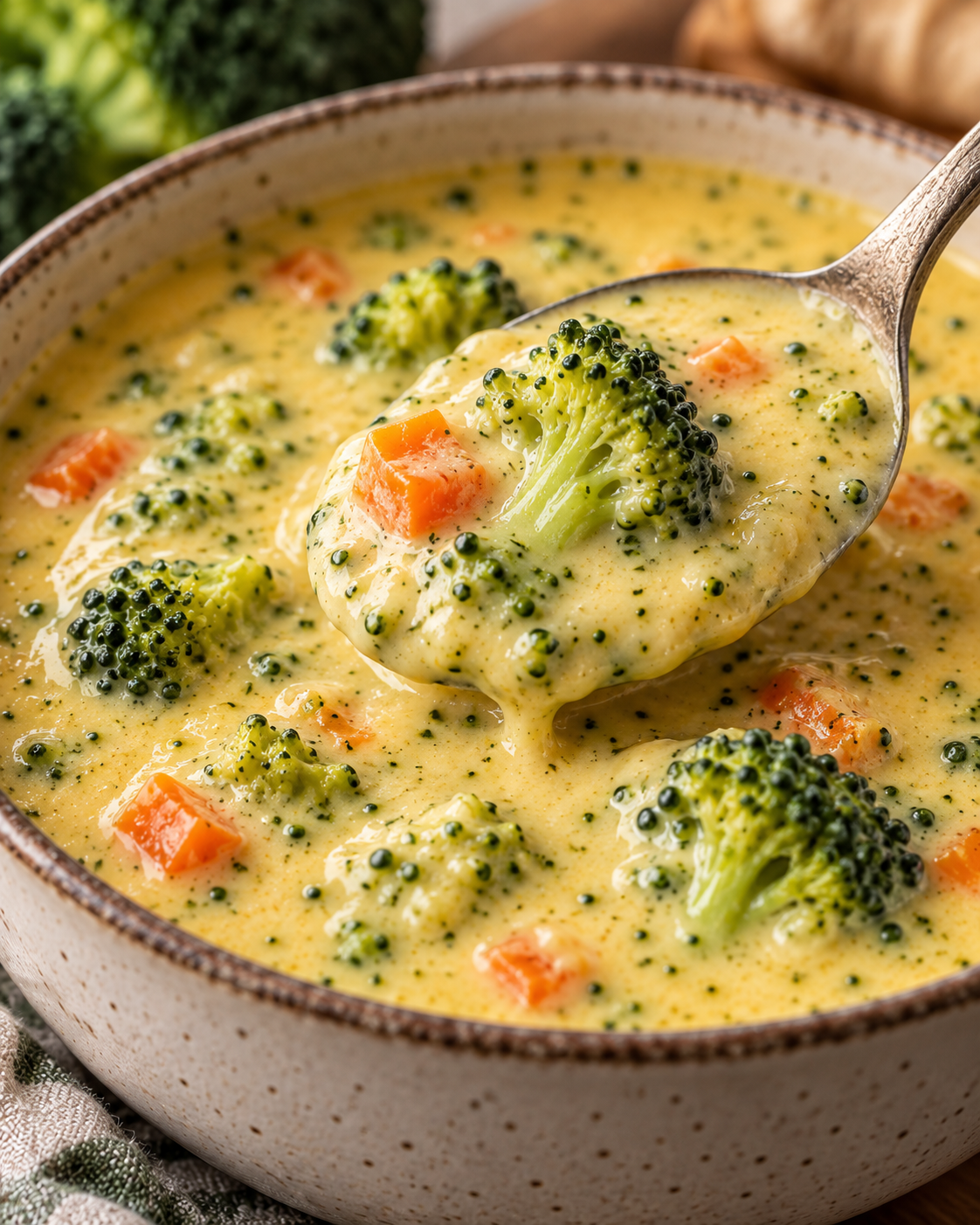 High Protein Broccoli Cheddar Soup alternate