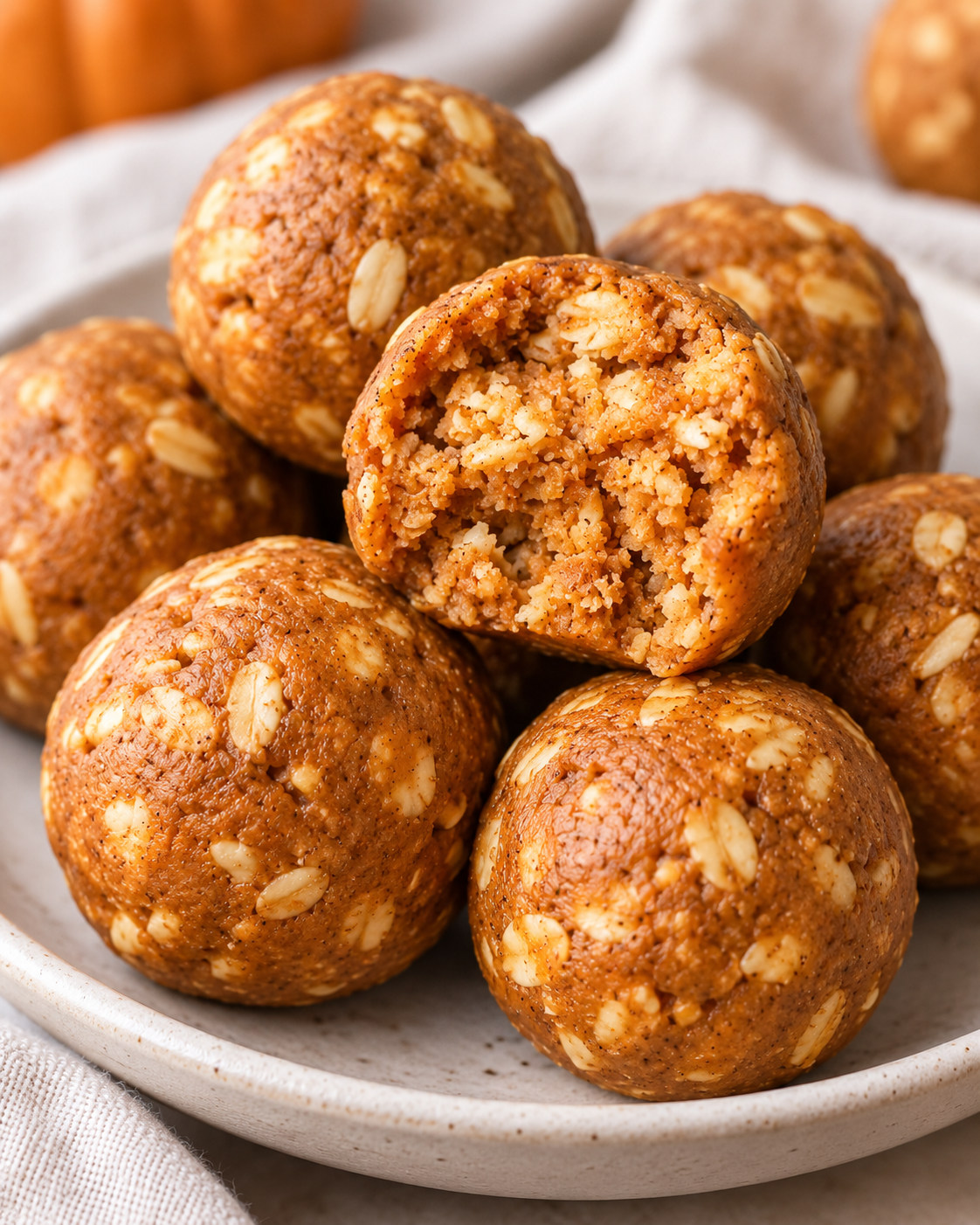 Pumpkin Protein Balls Recipe (No-Bake Energy Bites) alternate