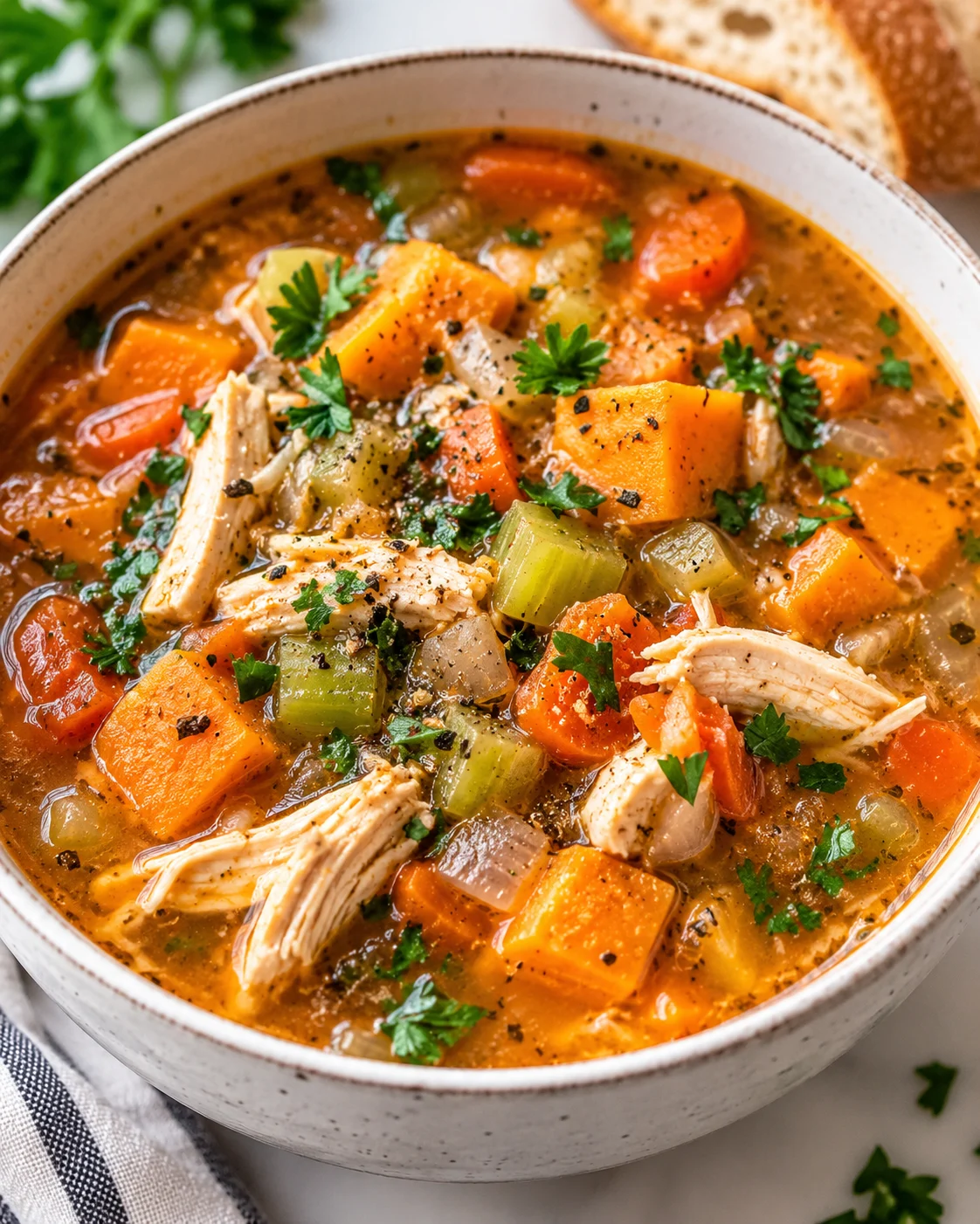 Sweet Potato Chicken Soup hero