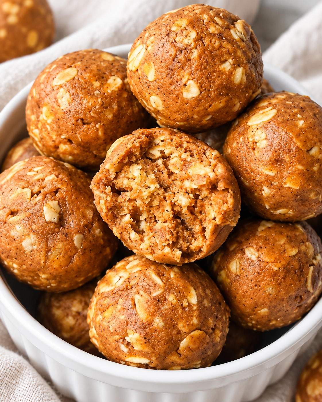 Pumpkin Protein Balls Recipe (No-Bake Energy Bites) hero