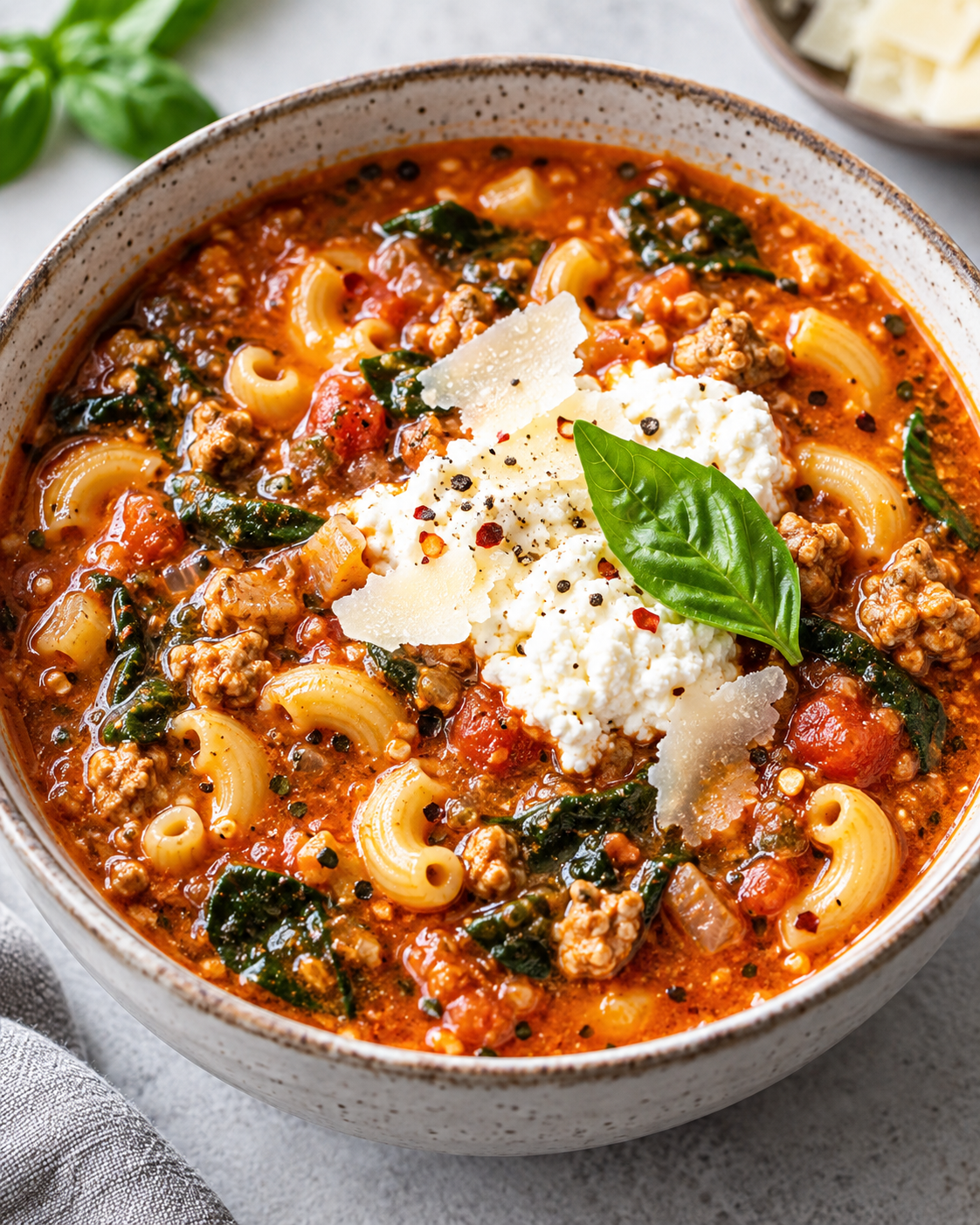 Easy High-Protein Lasagna Soup Recipe (with Gluten-free Option) hero